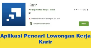Aplikasi Pencari Lowongan Kerja Karir