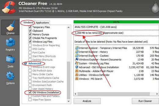 Cara Menghapus Windows Old Menggunakan CCleaner