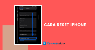 cara reset iPhone