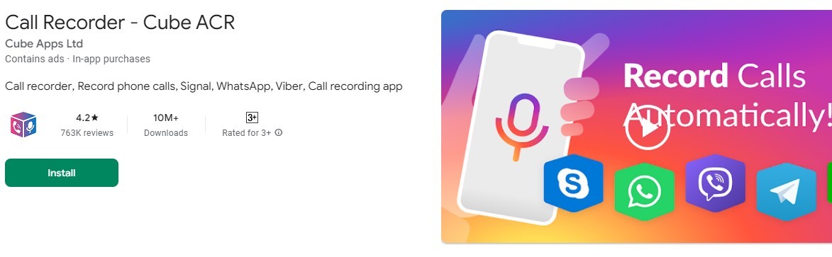 Cube Call Recorder ACR