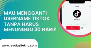 Mau Mengganti Username TikTok Tanpa Harus Menunggu 30 Hari? Lakukan Cara Ini