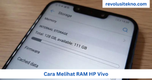 Cara Melihat RAM HP Vivo