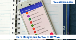 Cara Menghapus Kontak Di HP Vivo